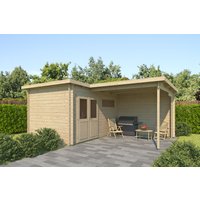 26 % Rabatt: Fjordholz Holz-Gartenhütte Modell Lola 28 18m²