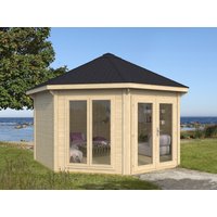 26 % Rabatt: Gartenpavillon Modell Modern 12 m² mit 2 Fenstern