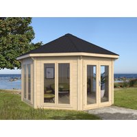 26 % Rabatt: Gartenpavillon Modell Modern 12 m² mit 4 Fenstern