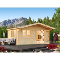 26 % Rabatt: Fjordholz Satteldach Holz-Gartenhütte Modell Valerie 44 20m²