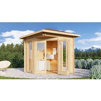 26 % Rabatt: Fjordholz Holz-Gartenhütte Modell Nina 44 D 9m²