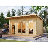 26 % Rabatt: Fjordholz Holz-Gartenhütte Modell Berlin 70 B Modern 12m²