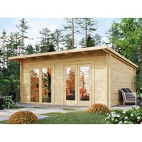 26 % Rabatt: Fjordholz Holz-Gartenhütte Modell Berlin 70 D Modern mit 30m²