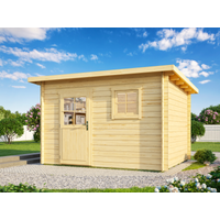 26 % Rabatt: Fjordholz Pultdach Holz-Gartenhütte Modell Ezra 4B 9m²
