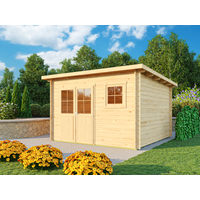26 % Rabatt: Fjordholz Pultdach Holz-Gartenhütte Modell Ezra 5F 9m²