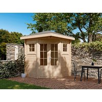 26 % Rabatt: Fjordholz 5-Eck Holz-Gartenhütte Modell Evelyn 1A 25m²