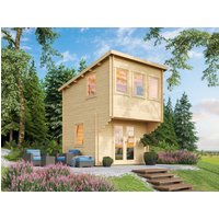26 % Rabatt: Fjordholz Pultdach Holz-Gartenhütte Modell Marlene 44 24m²