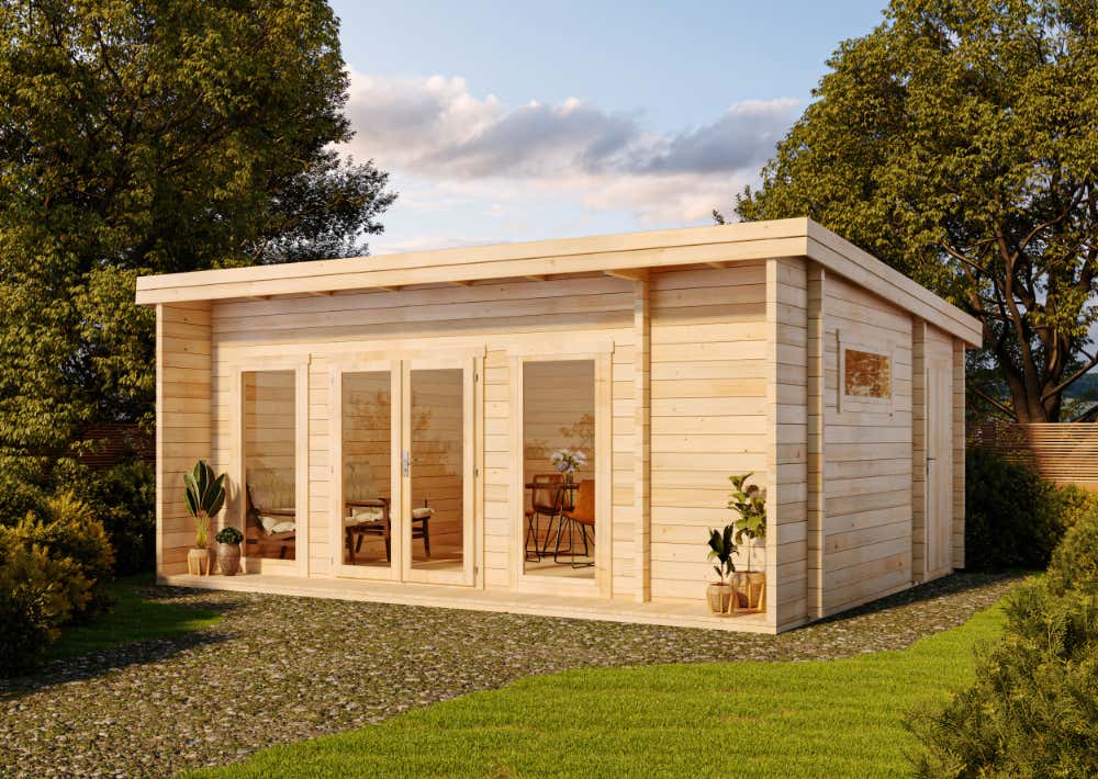 23 % Rabatt: Gartenhaus Modell Carla-70 ISO 30m²