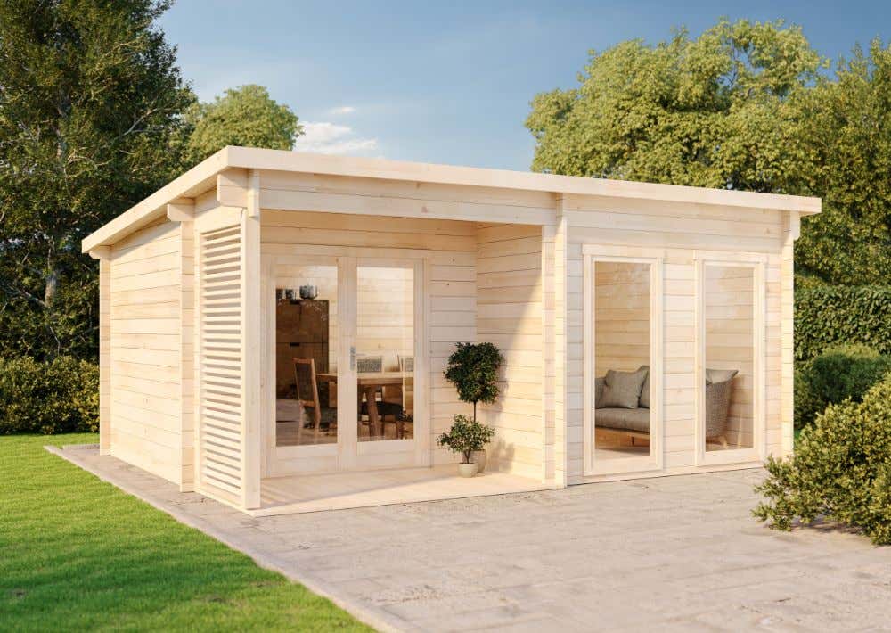 Gartenhaus Modell Orkus 44 24m²