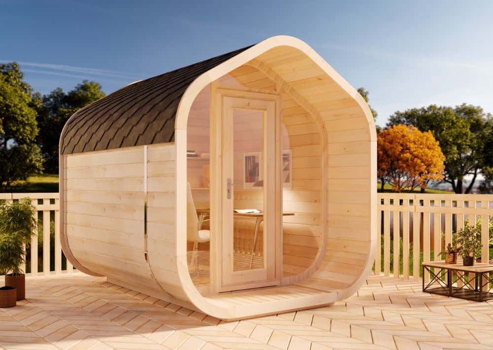 Alpholz Gartenhaus ScandiCube Wave Comfort 4m²