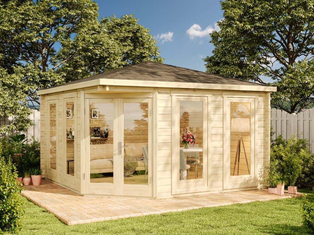 5-Eck Gartenhaus Maja 16m²