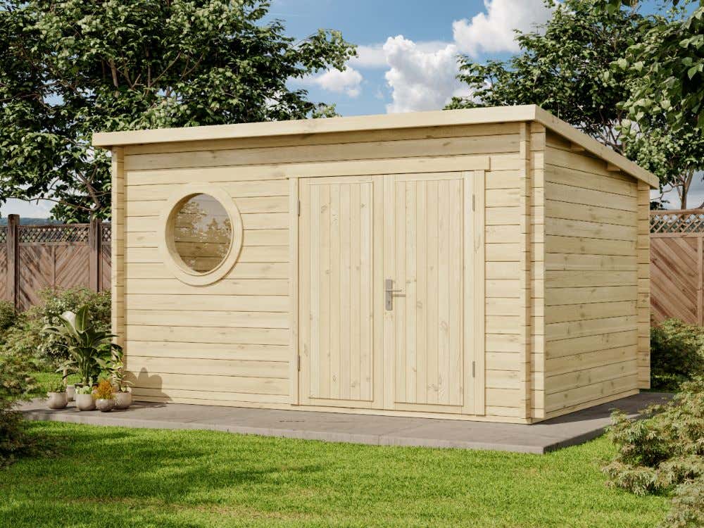 20 % Rabatt: Gartenhaus Maria-Rondo 44 B 12m²