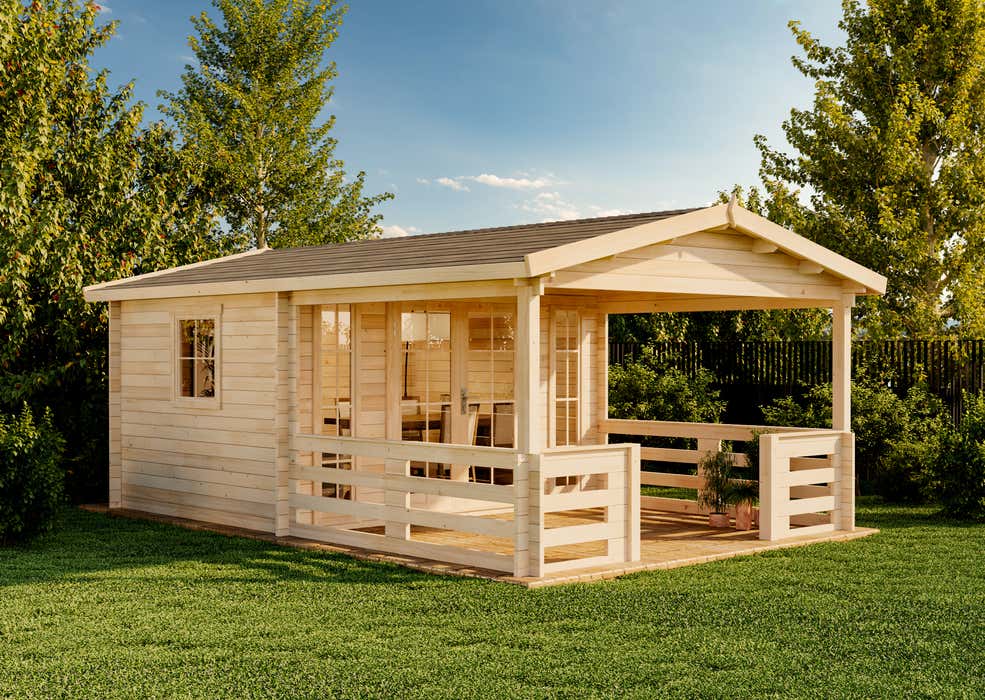 20 % Rabatt: Gartenhaus Lappland - 40 B 24m²