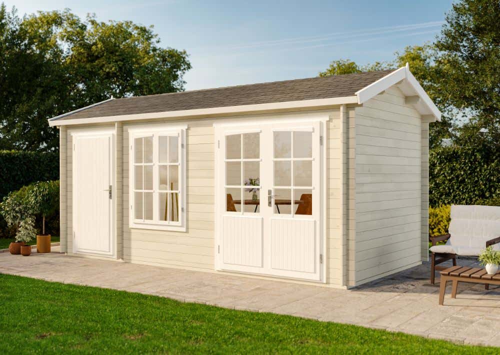 2-Raum Gartenhaus Bolton XL 15m²