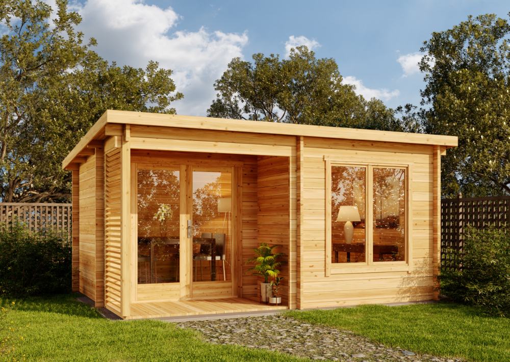 Gartenhaus Modell Orkus 44 Petite 20m²