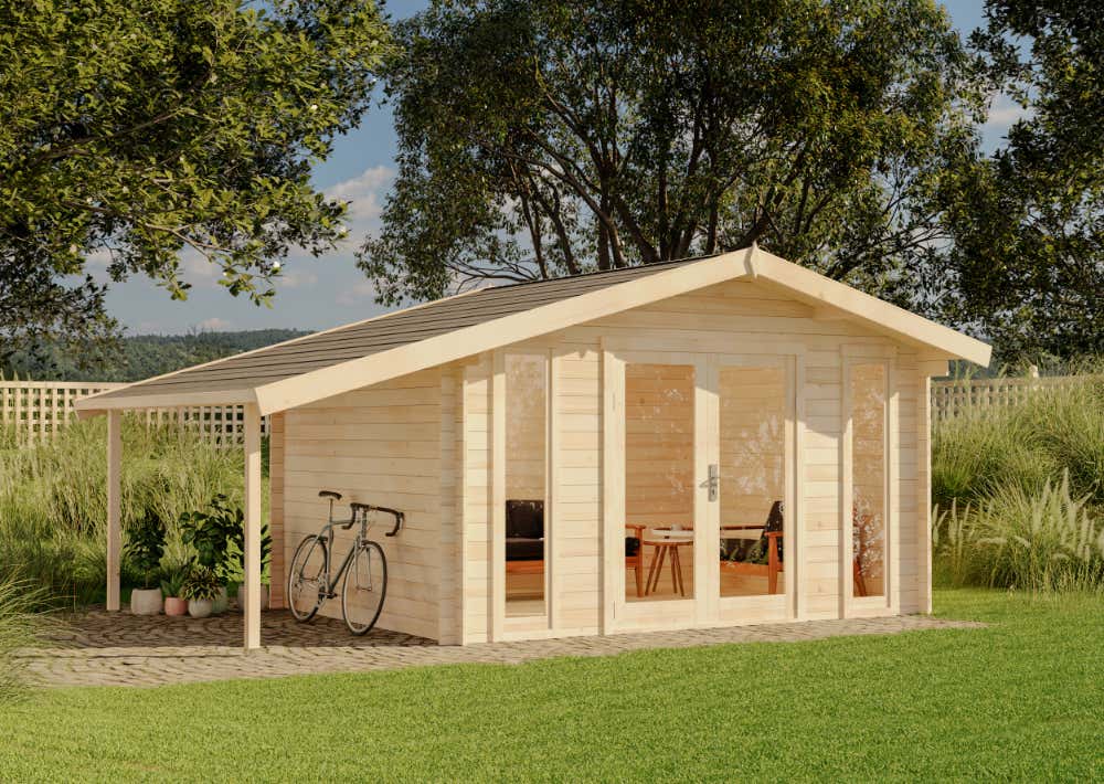 Alpholz Gartenhaus Mirko Modern D 20m²