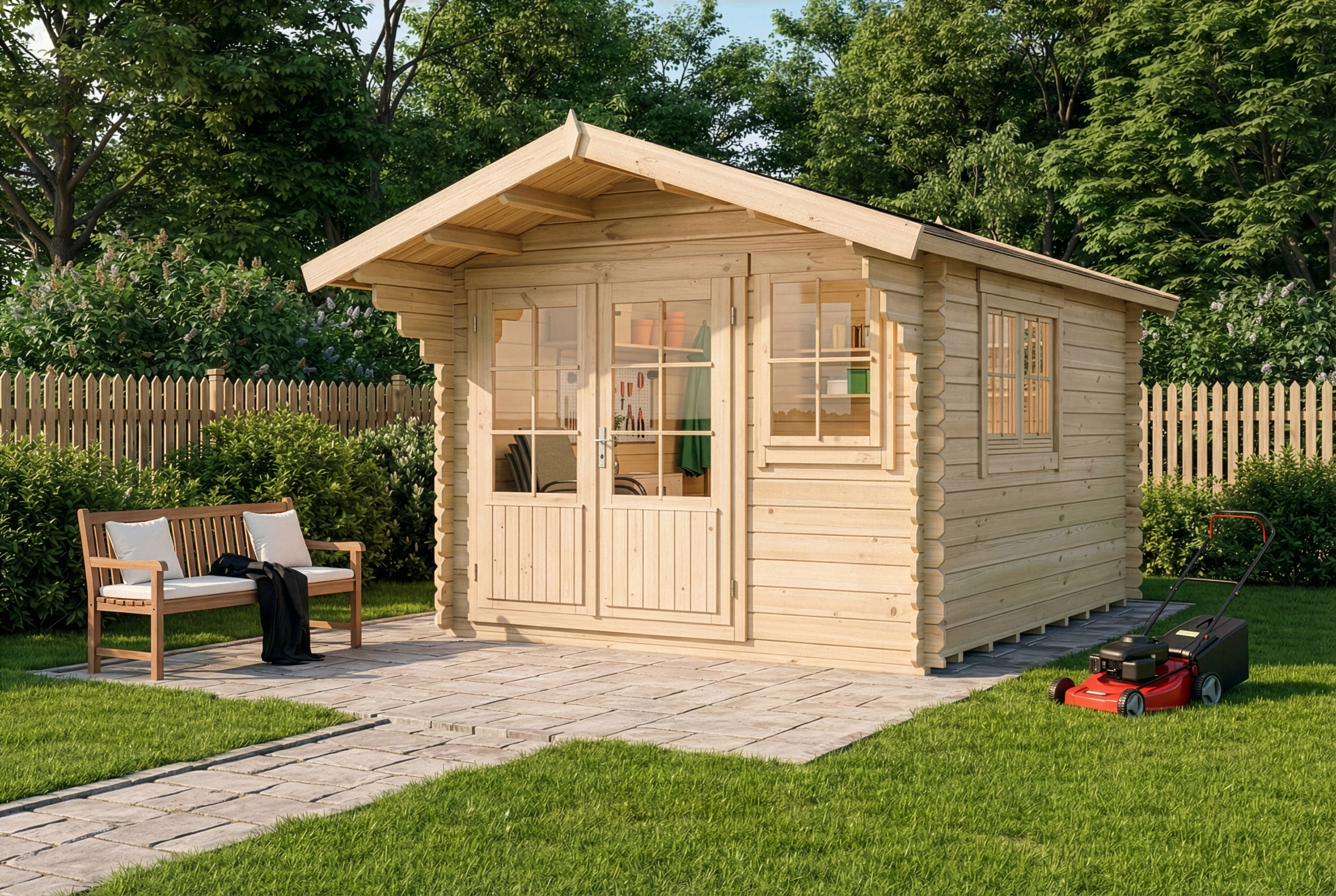 21 % Rabatt: Gartenhaus Gabriel 300 x 400 cm 15m²