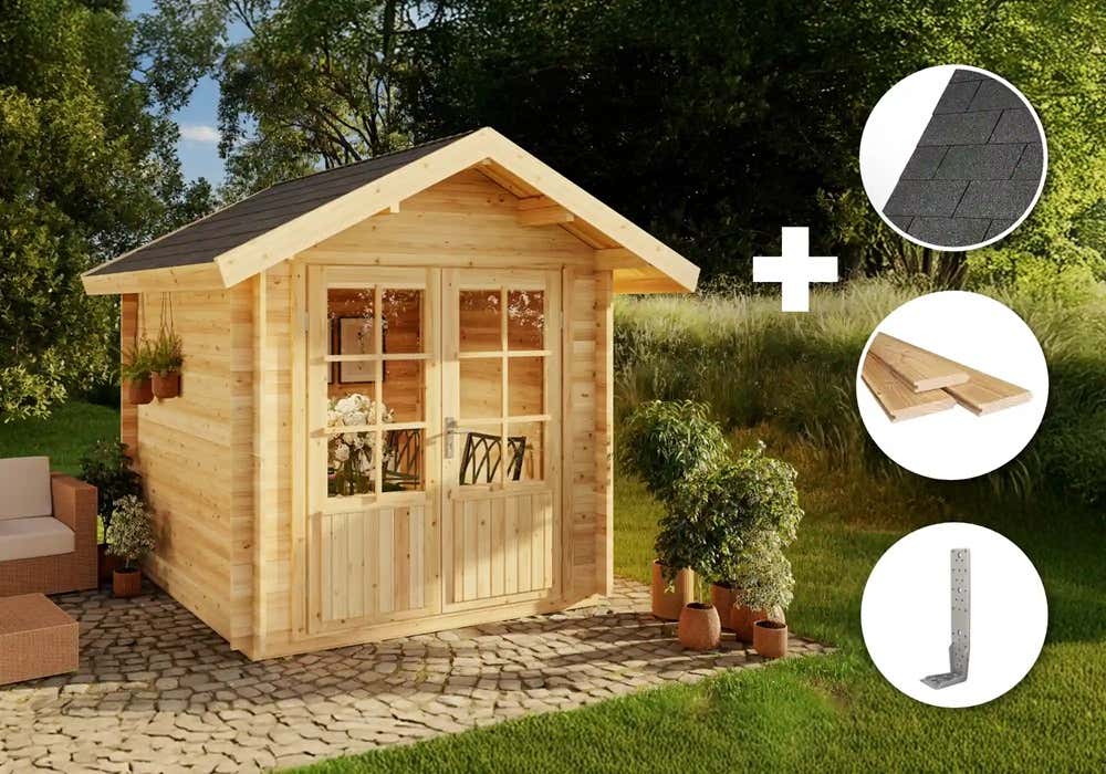 ECO Set - Gartenhaus Palma 9m²