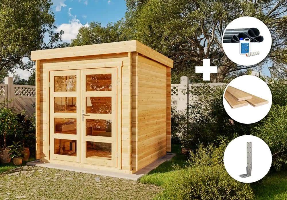 ECO Set - Gartenhaus  Paloma petit 4m²