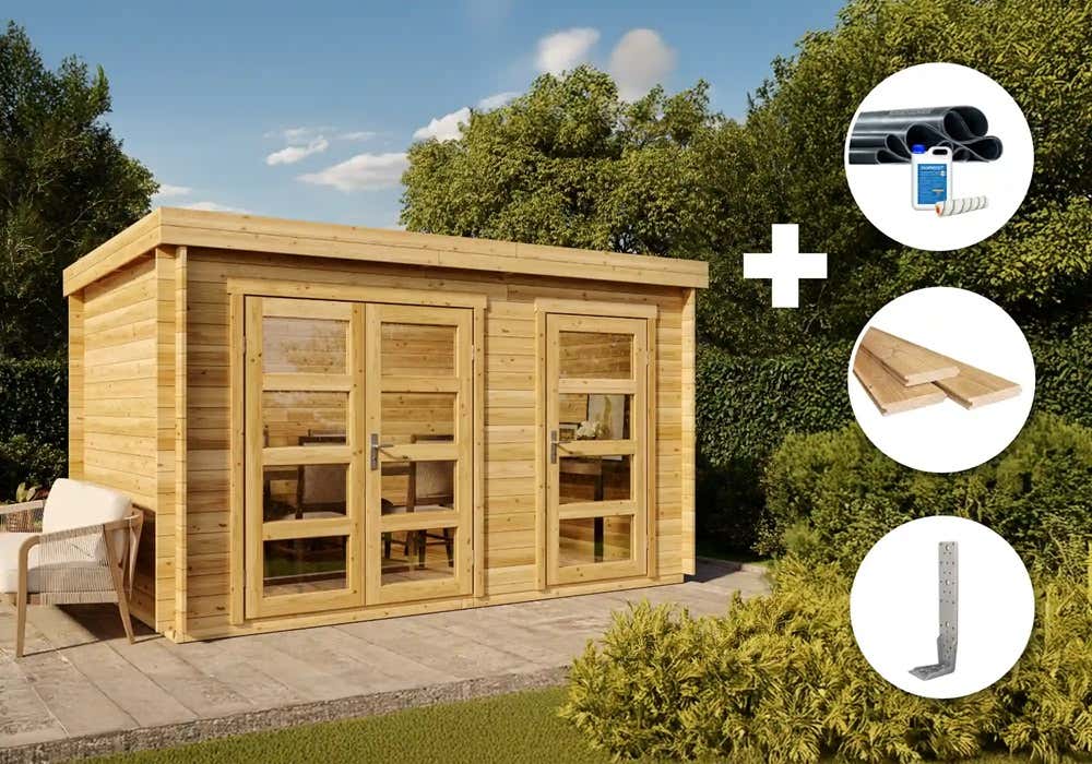 ECO Set - Gartenhaus Paloma Grande 8m²
