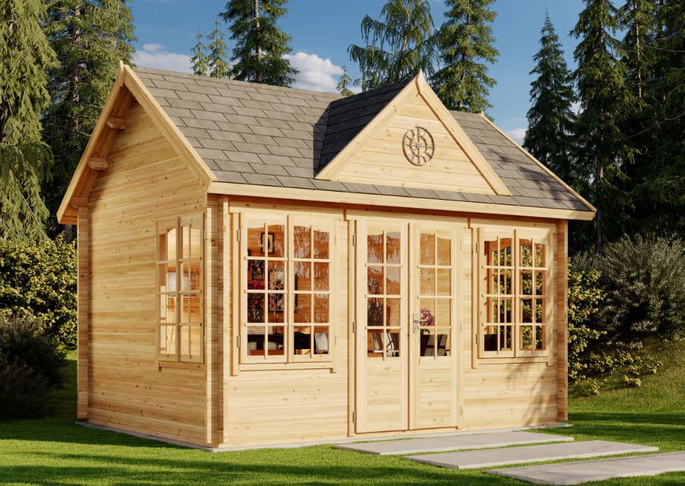 Gartenhaus CLOCKHOUSE® 44 Royal ISO 16m²
