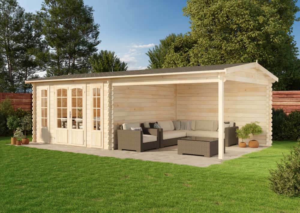 19 % Rabatt: Gartenhaus Freiburg 32m²