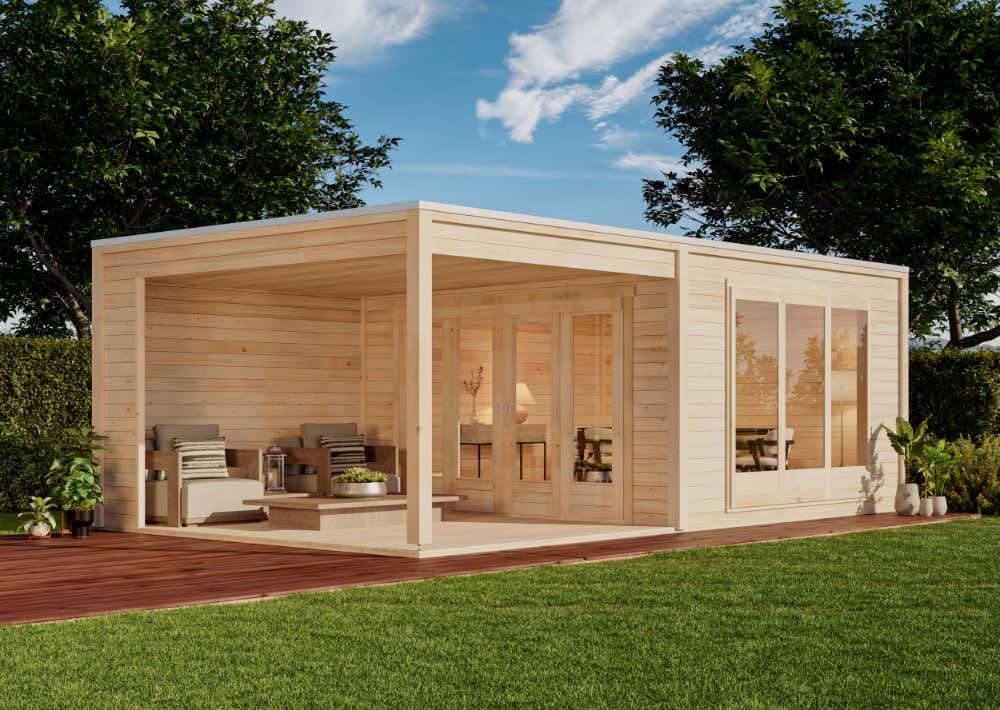 Design Gartenhaus Cubus-Plus-40 28m²